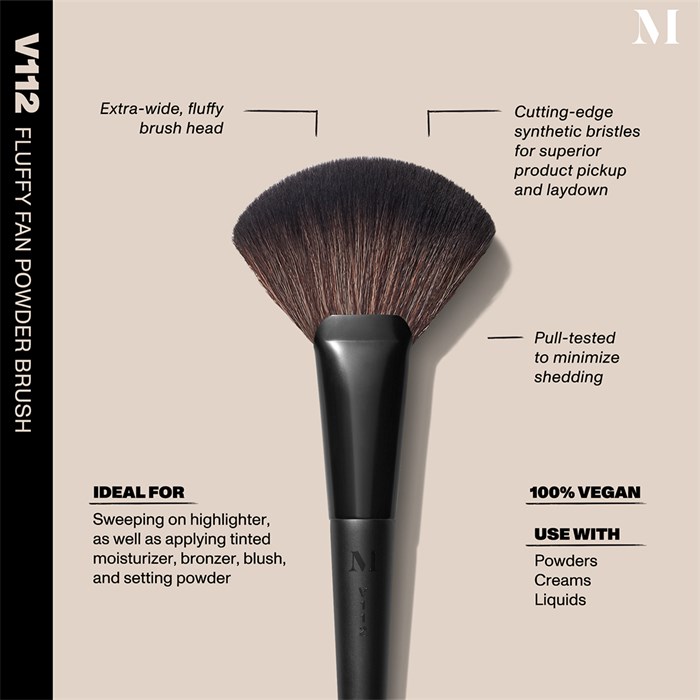 Fluffy Fan Powder Brush V112