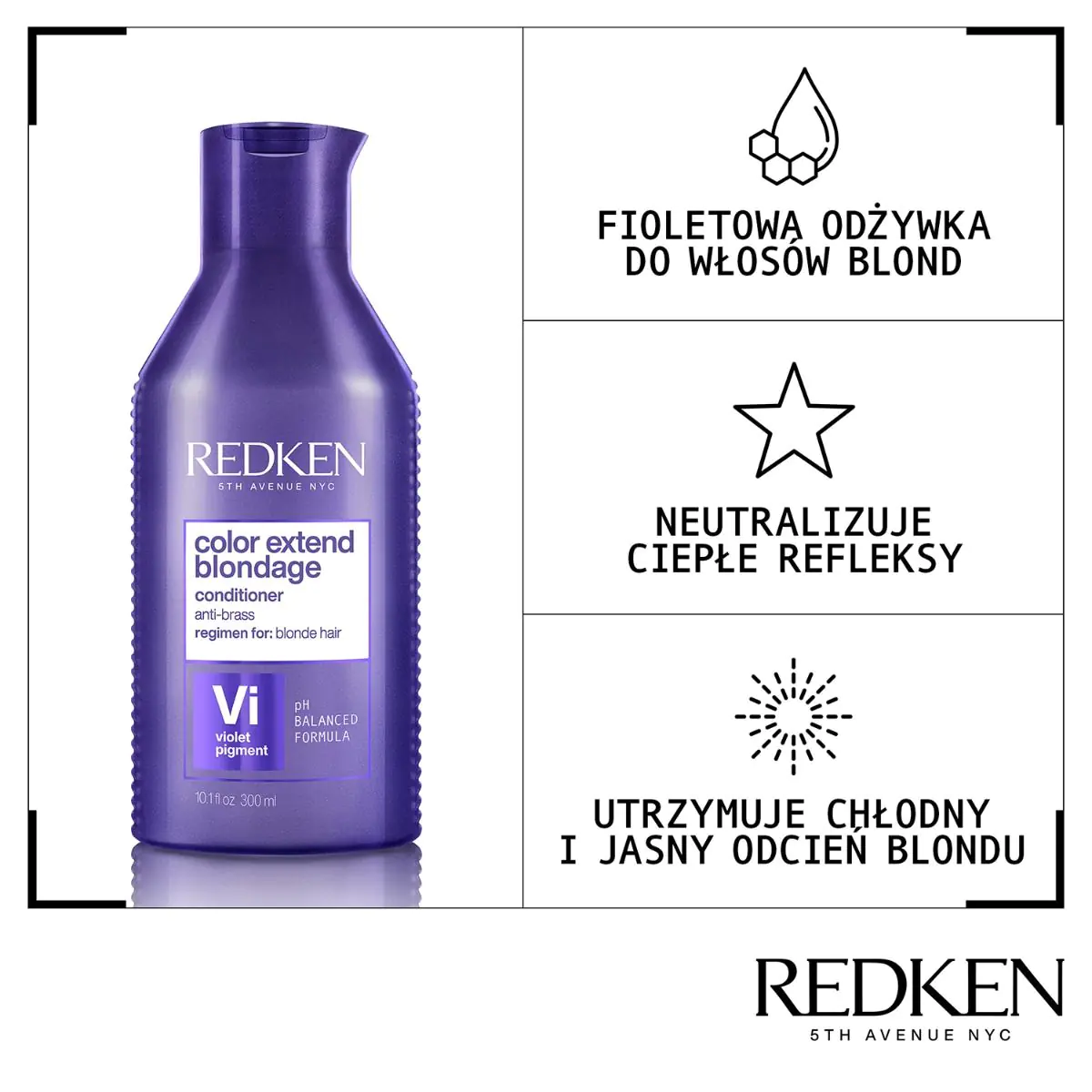 Redken Color Extend Blondage hårbalsam, 300 ml