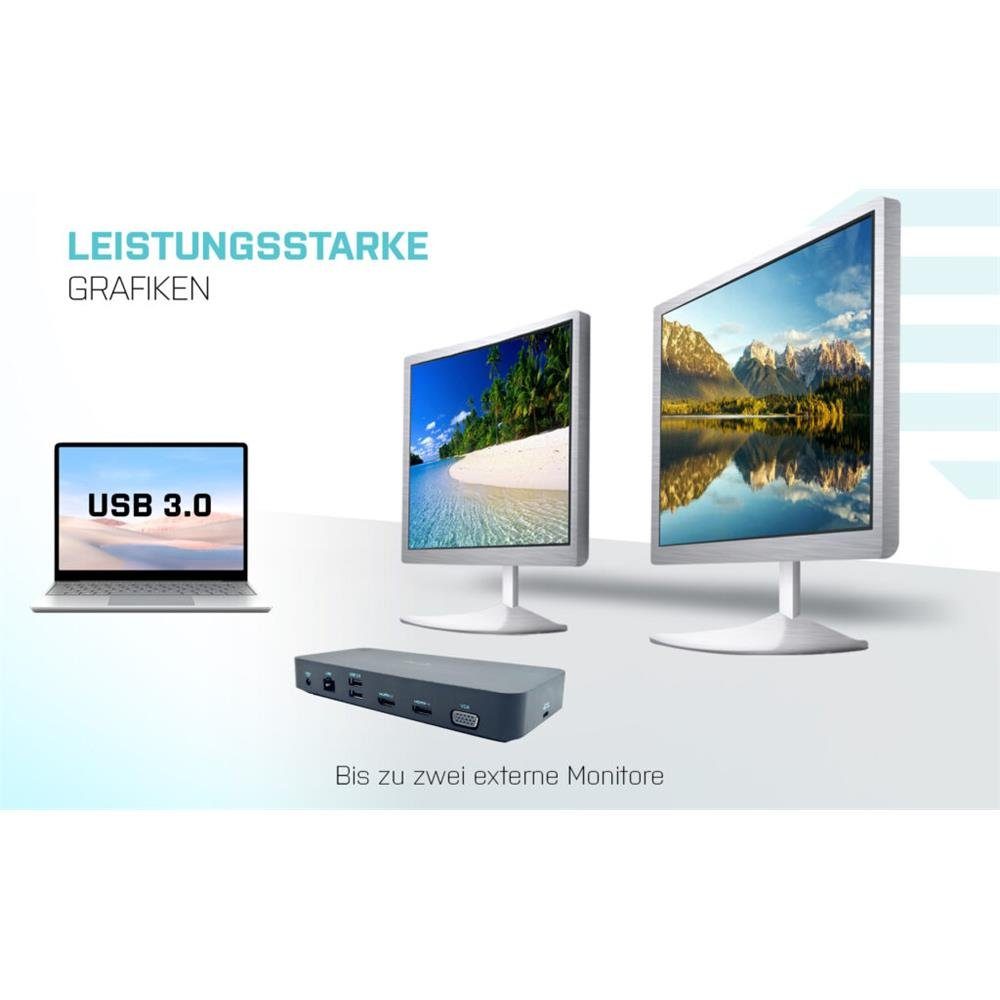 I-TEC Laptop-Dockingstation USB 3.0/USB-C/Thunderbolt, 3x Display Docking Station, + Power Delivery 65W