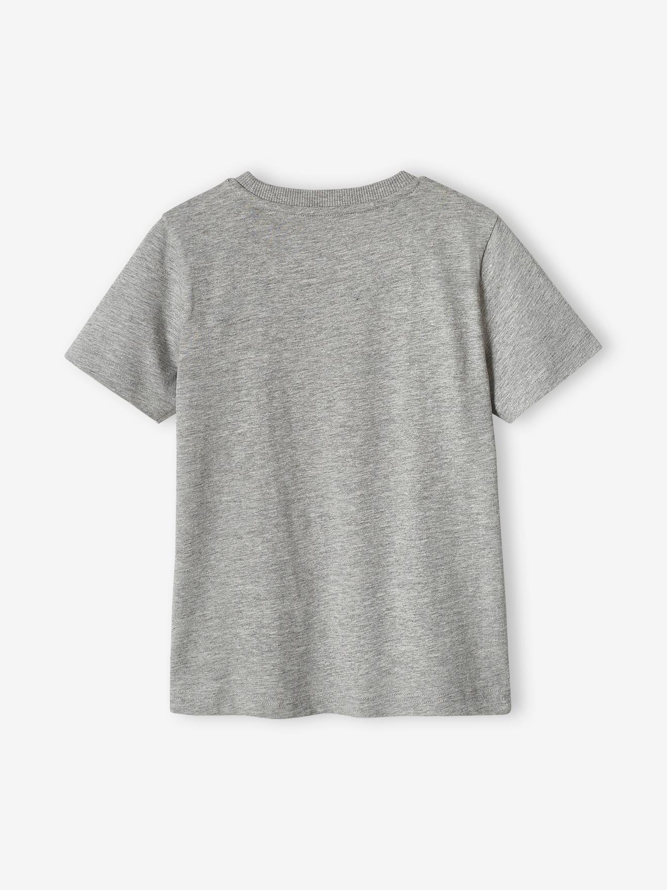 T-shirt animal en coton bio garçon bleu ciel
