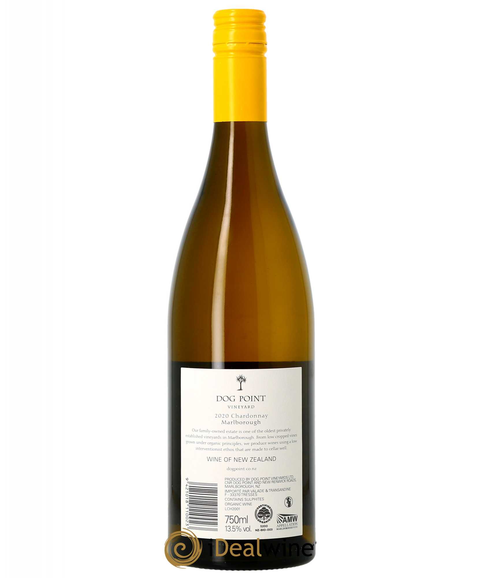 Marlborough Dog Point Chardonnay  2020 - Lot de 1 Bouteille