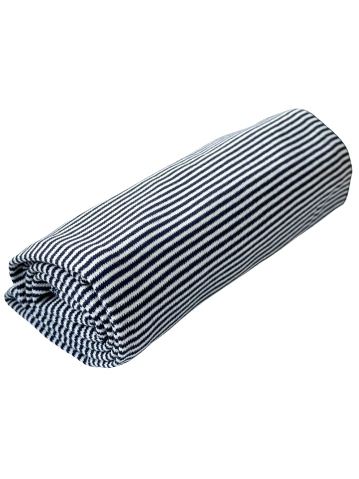 Hoppediz Babydecke Pucktuch in blau-weiß günstig kaufen 90 x 90 cm