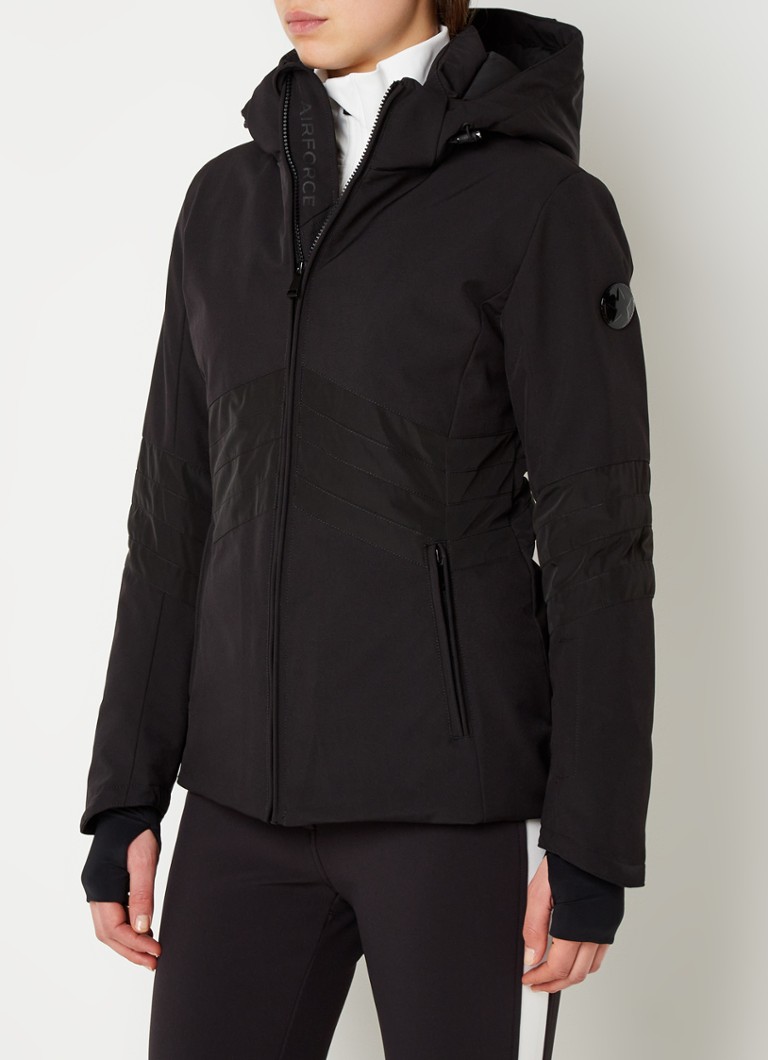 Jachetă de schi softshell Airforce Pocono Mountain cu glugă detașabilă.