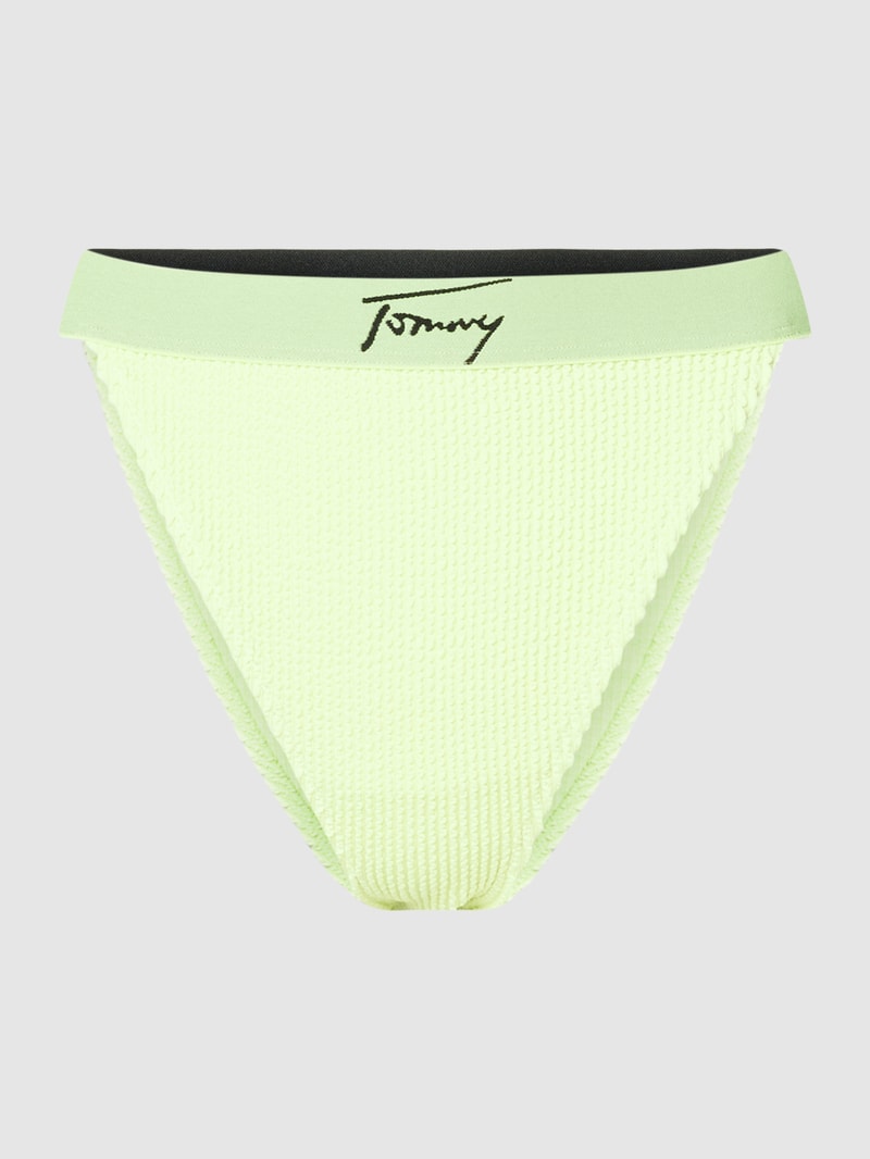 Bikini-Slip mit Strukturmuster in hellgrün
