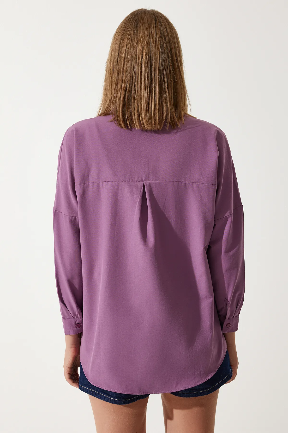 Happiness İstanbul  Hemd - Lila - Oversized