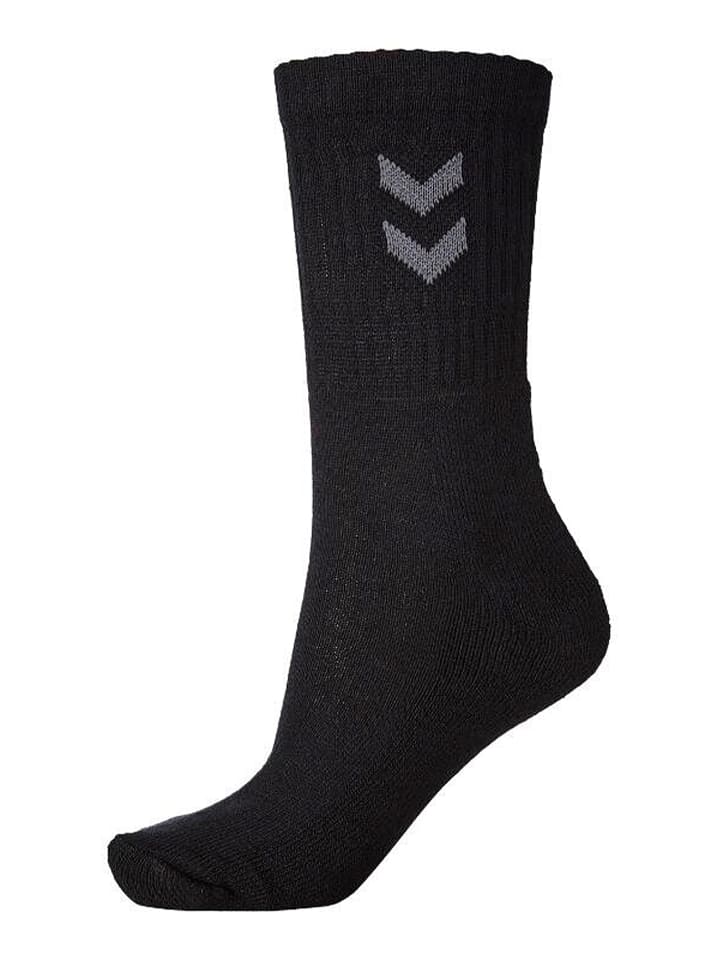 Hummel 6-er Set Sport Freizeit Basic Socken mit Logo in Schwarz-2 günstig kaufen