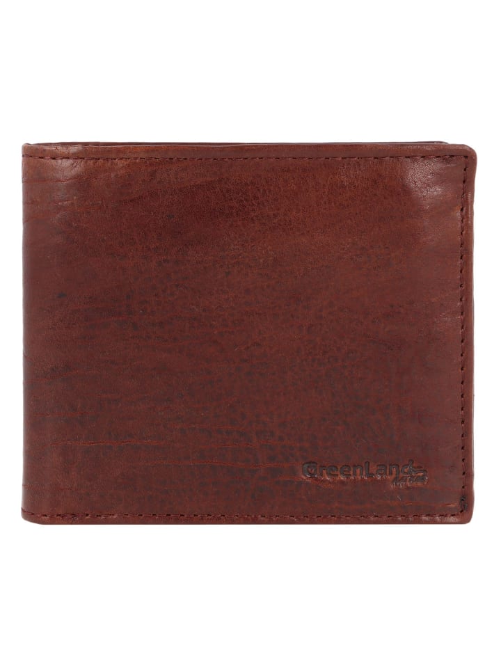 Greenland Nature Nature Geldbörse Leder 11,5 cm in dark-brown günstig kaufen onesize