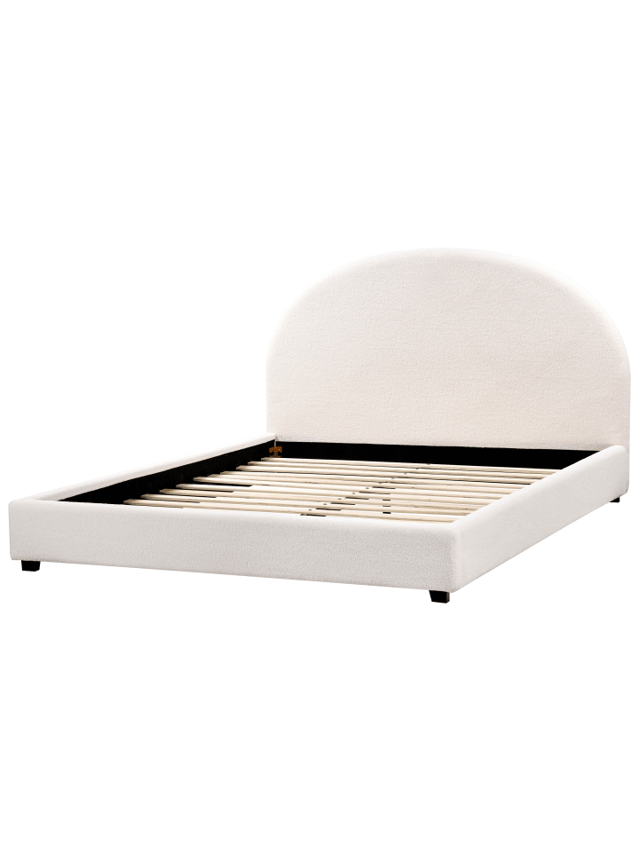 Beliani Doppelbett VAUCLUSE in Weiß - (W) 174 x (H) 112 x (L) 214 cm günstig kaufen onesize