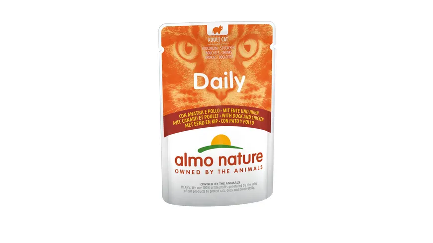 almo nature Katzennassfutter Cat Daily Menu Ente + Huhn 70 g