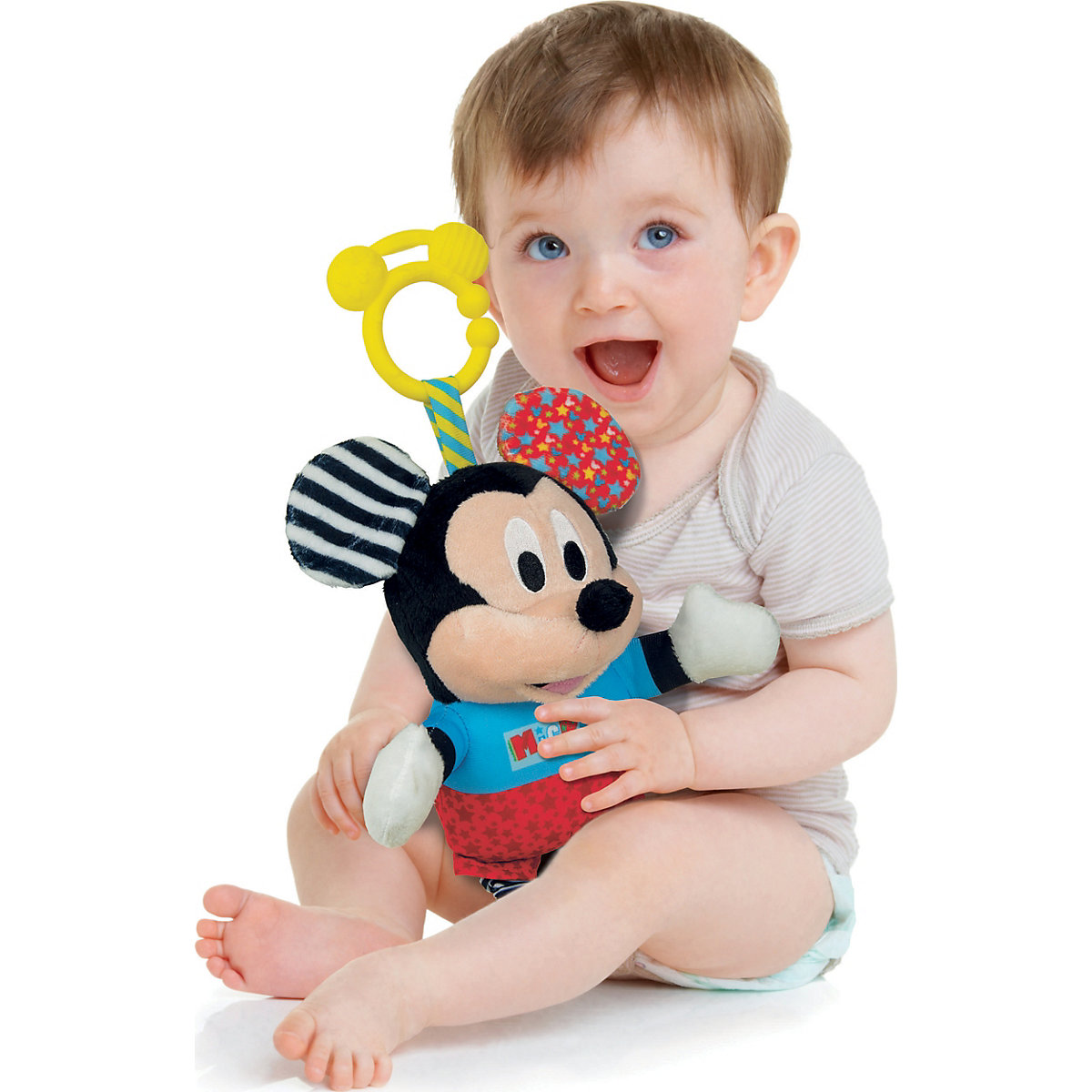 Baby Mickey Plüsch mit Zahnungshilfe