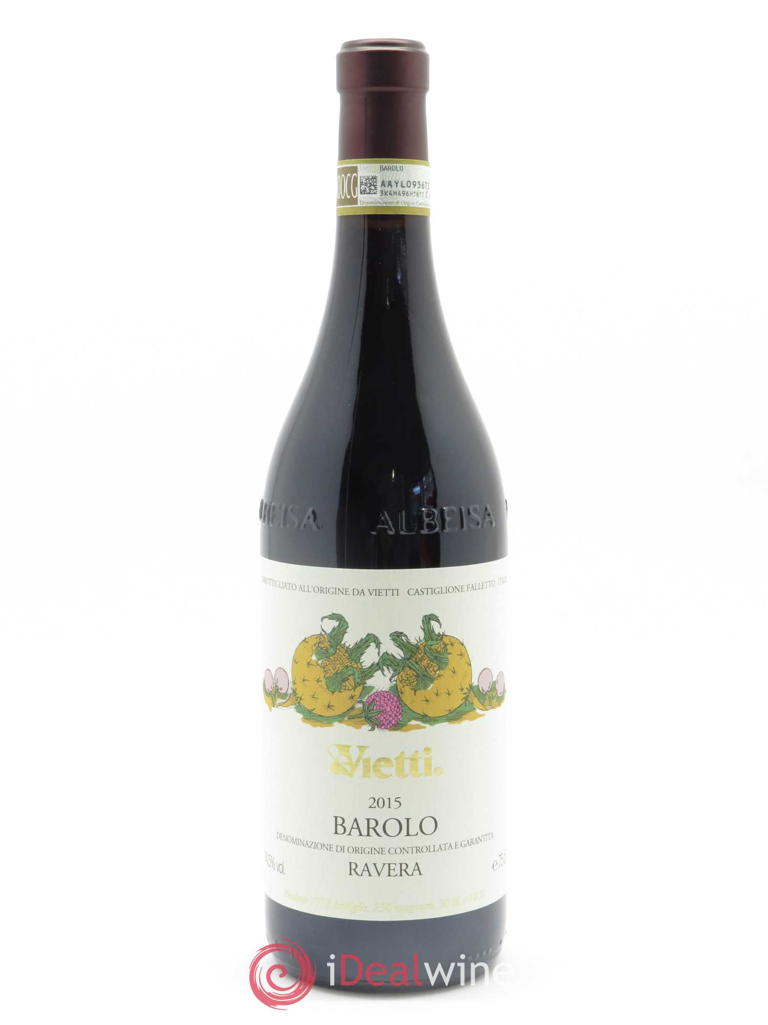 Barolo DOCG Ravera Vietti  2015 - Lot de 1 Bouteille