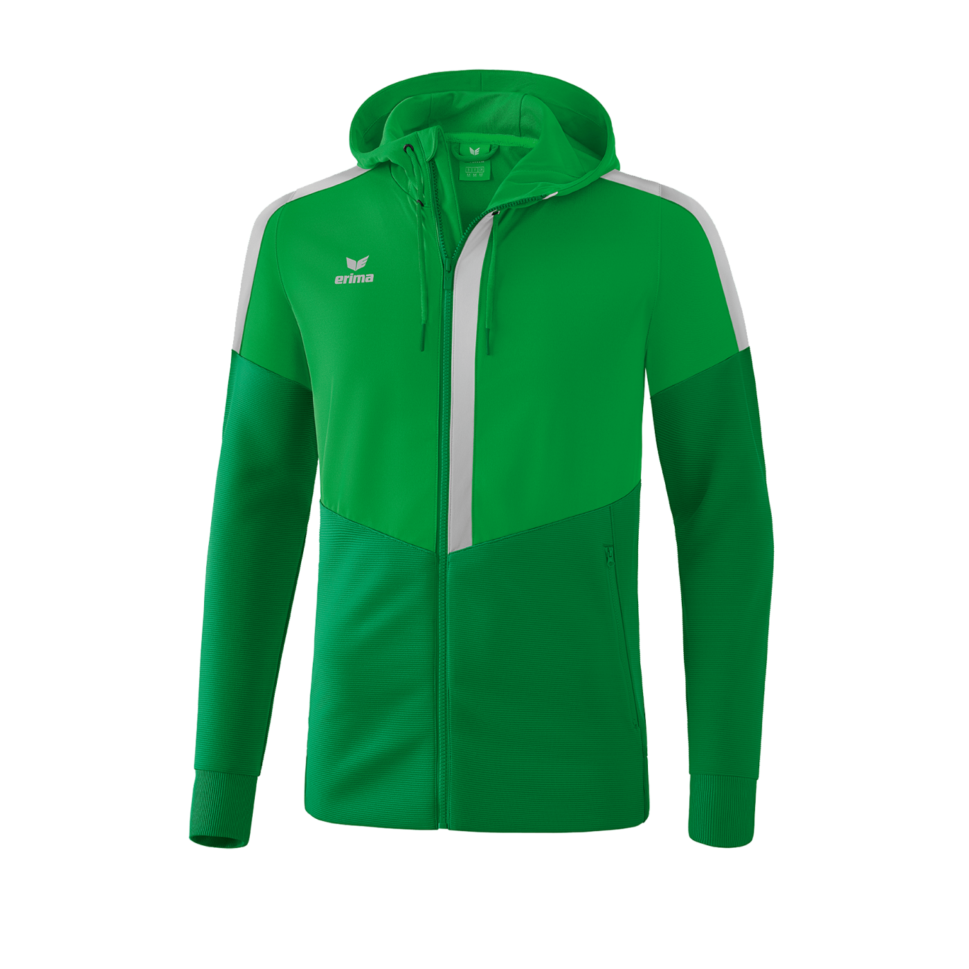 Erima Squad Kapuzen-Trainingsjacke Grün Grau