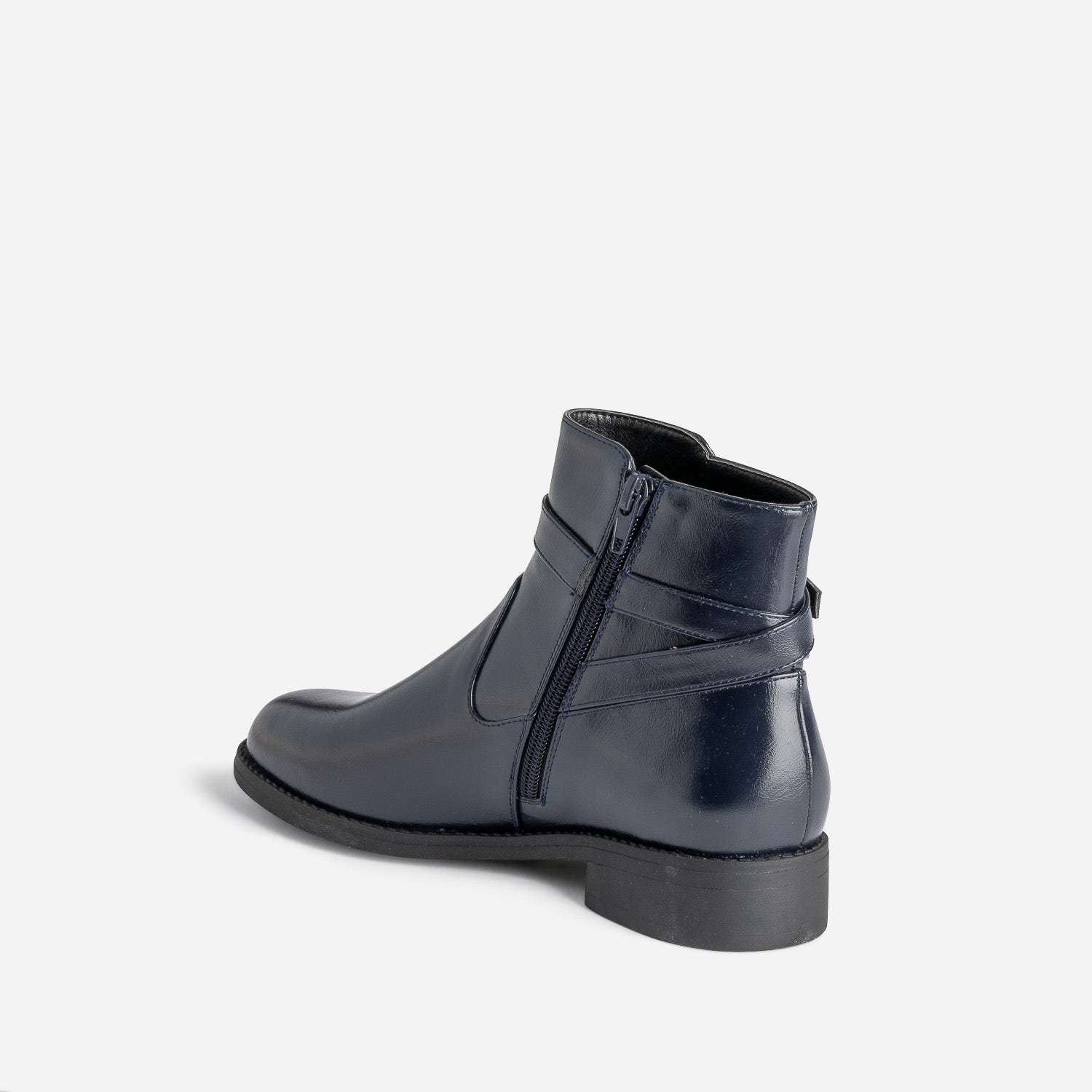 Boots marine éco-conçu avec bride cheville