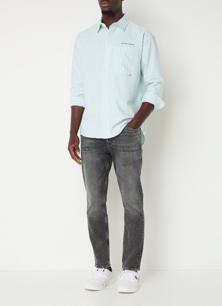 Jeansy Tommy Hilfiger Dad Tapered z kolorowym przetarciem