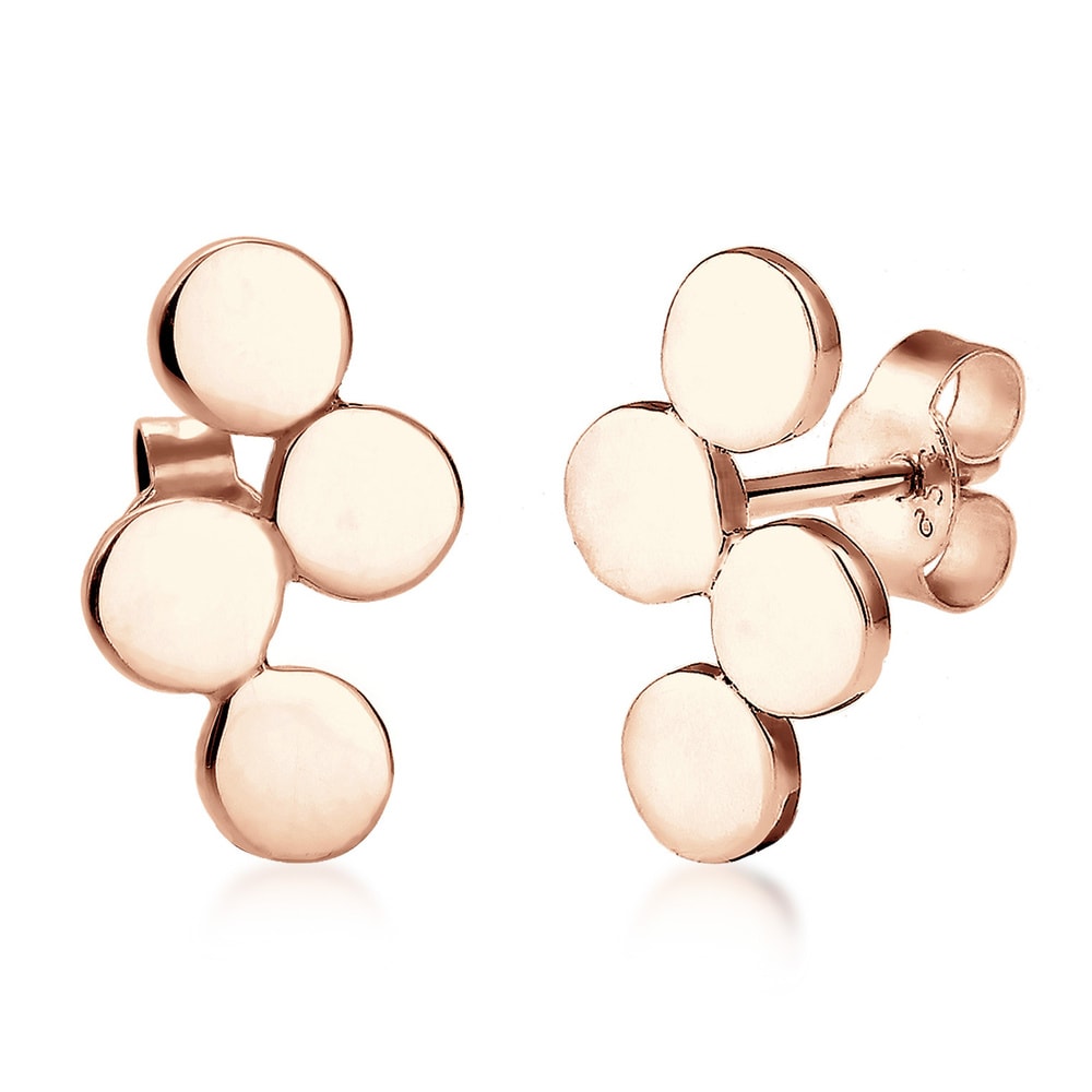 Elli Elli Boucles d'Oreilles Cercle Geo Minimal Boucles d'oreilles Femme - (925/1000)  Boucles d'oreilles