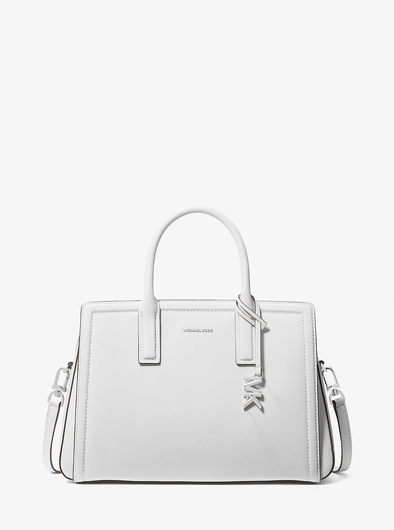 Borsa a mano media Laila in pelle - BIANCO OTTICO