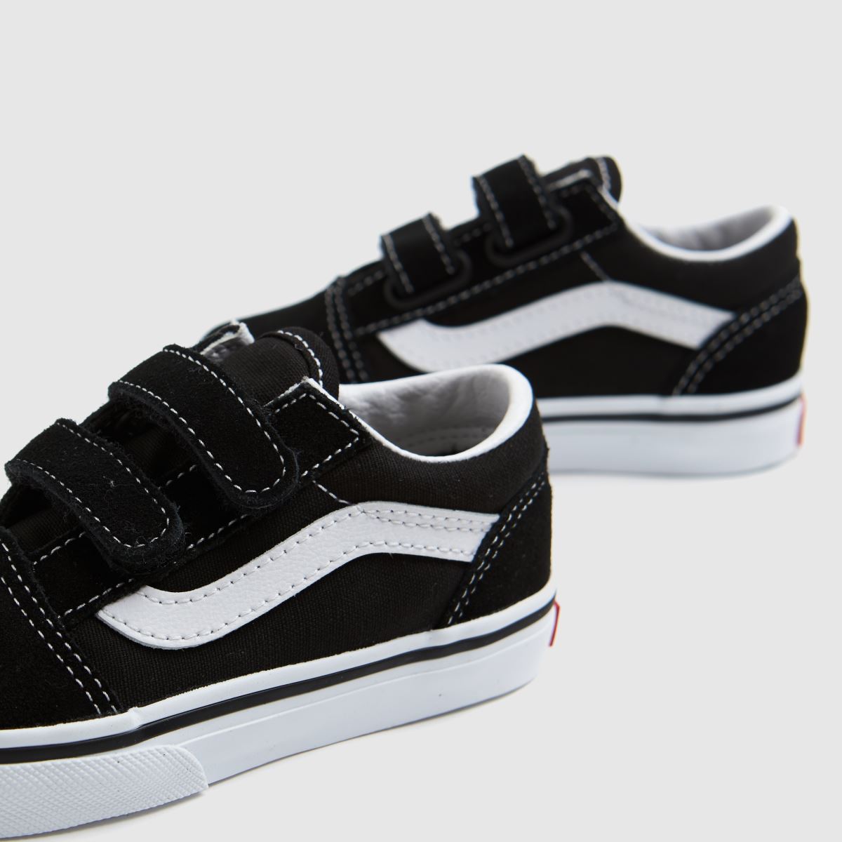 Vans svarta och vita Old Skool v småbarnsskor