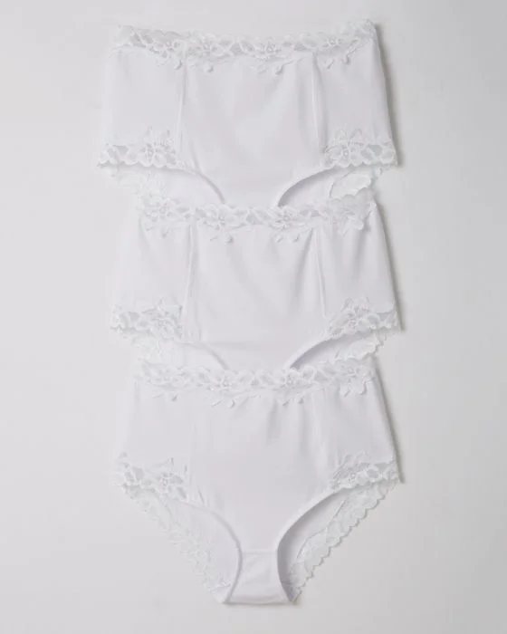 Lot de 3 culottes maxi en dentelle