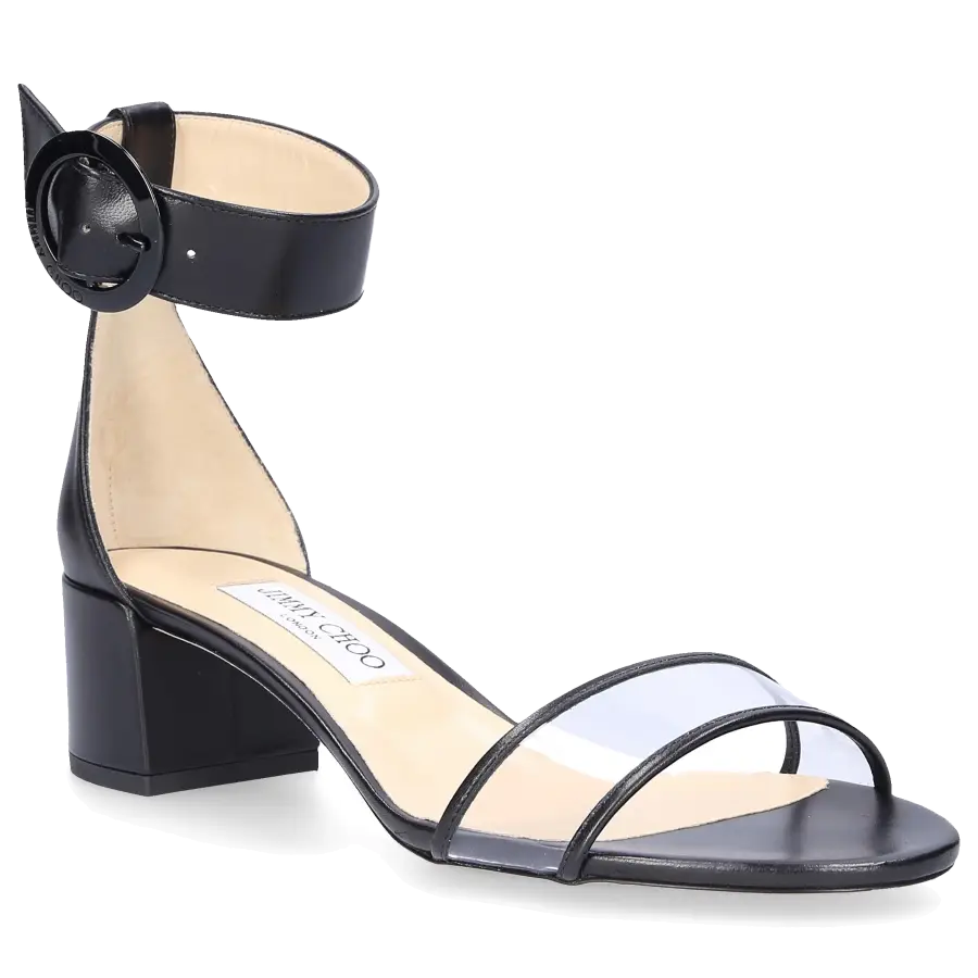 Jimmy Choo - Sandalen JAIME Nappaleder PVC schwarz - schwarz