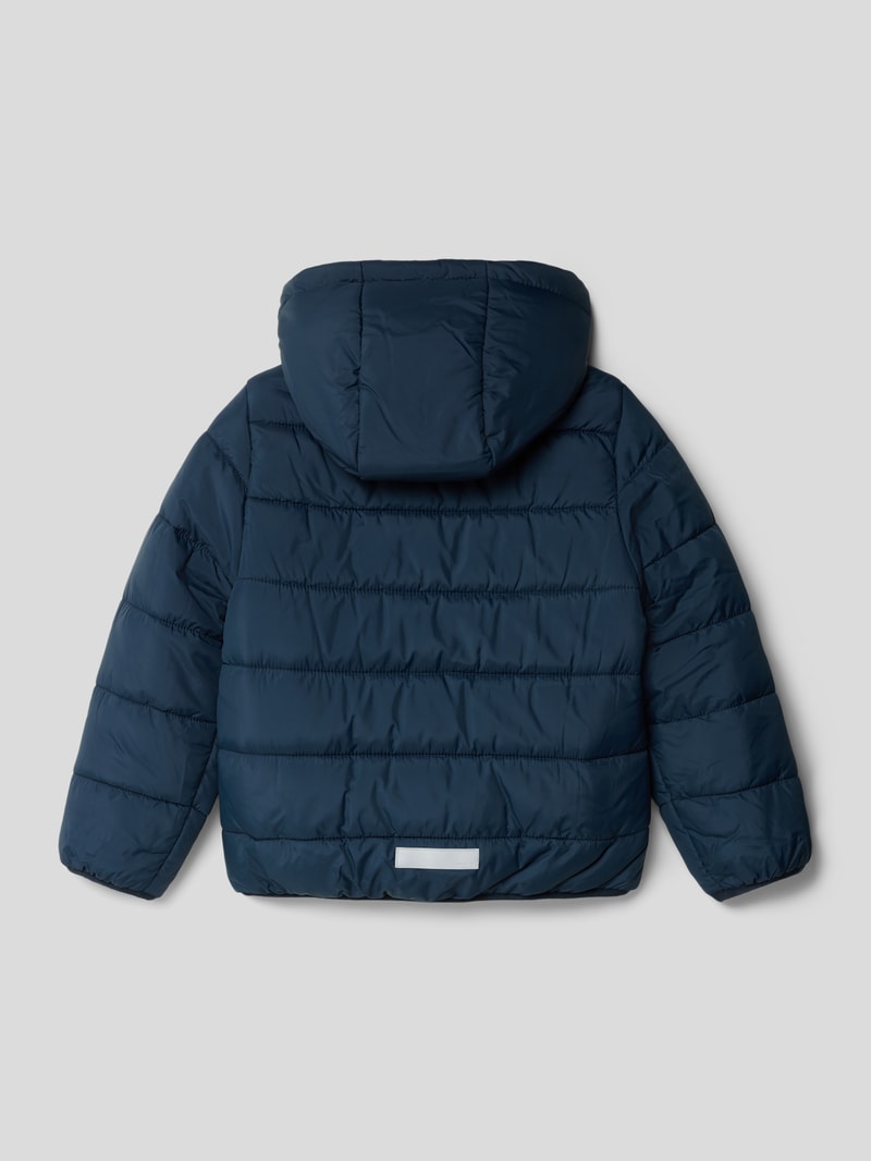 Steppjacke mit Kapuze in blau