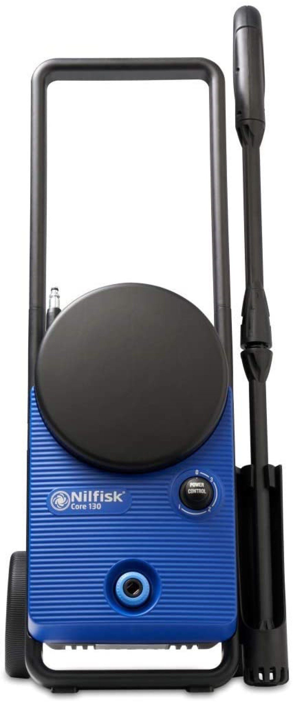 Nilfisk Hochdruckreiniger Core 130-6 PowerControl, 130 bar mit Schlauchaufwicklung am Gerät, Leistungsregelung, Haus, Garten, Auto, Pressure Washer, blau /schwarz