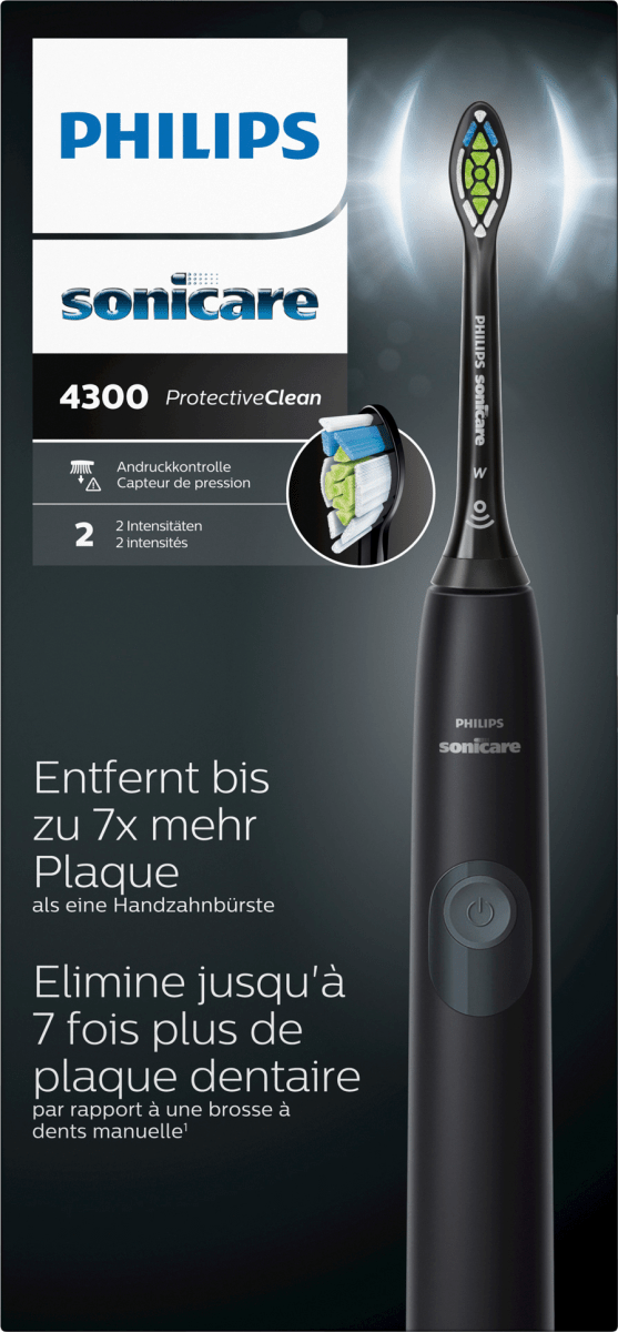 Schallzahnbürste Protective Clean 4300 Schwarz, 1 St