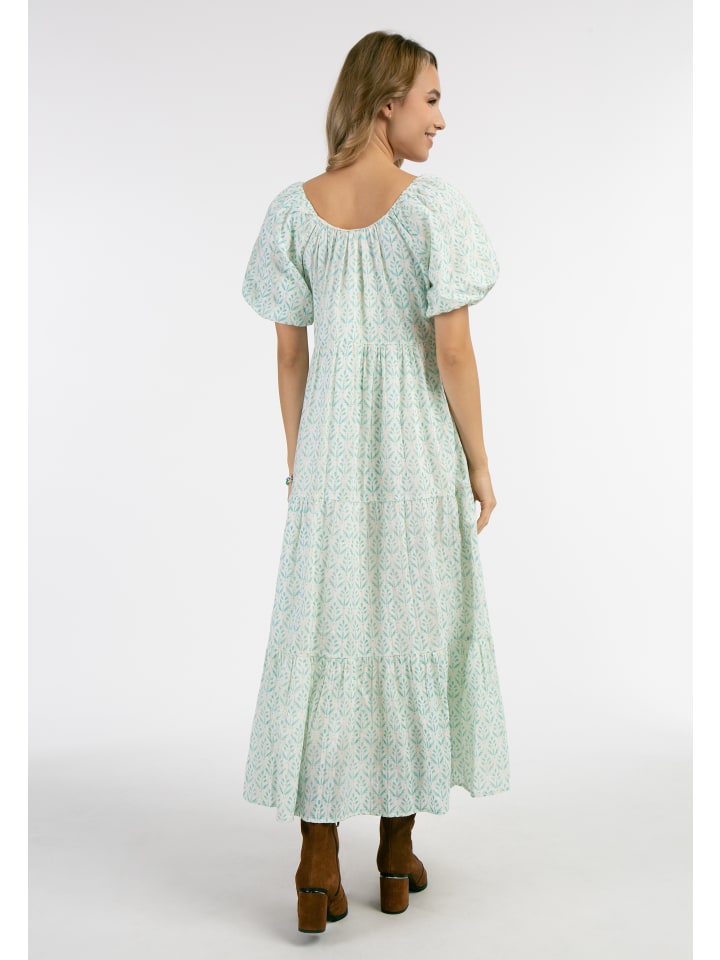IZIA Kurzarm Maxikleid in Türkis günstig kaufen
