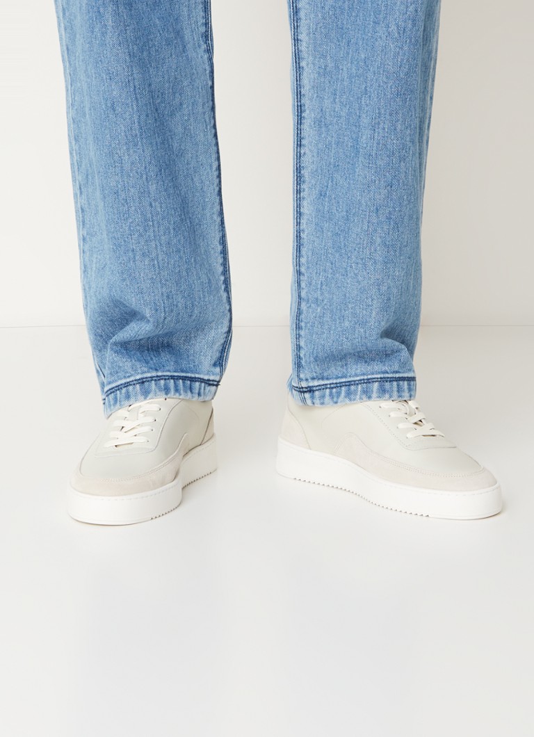 Filling Pieces Mondo Squash leather sneaker with suede details