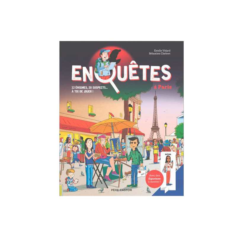 Livre Enquêtes à paris 12 énigmes 20 suspects, à toi de jouer - Flammarion