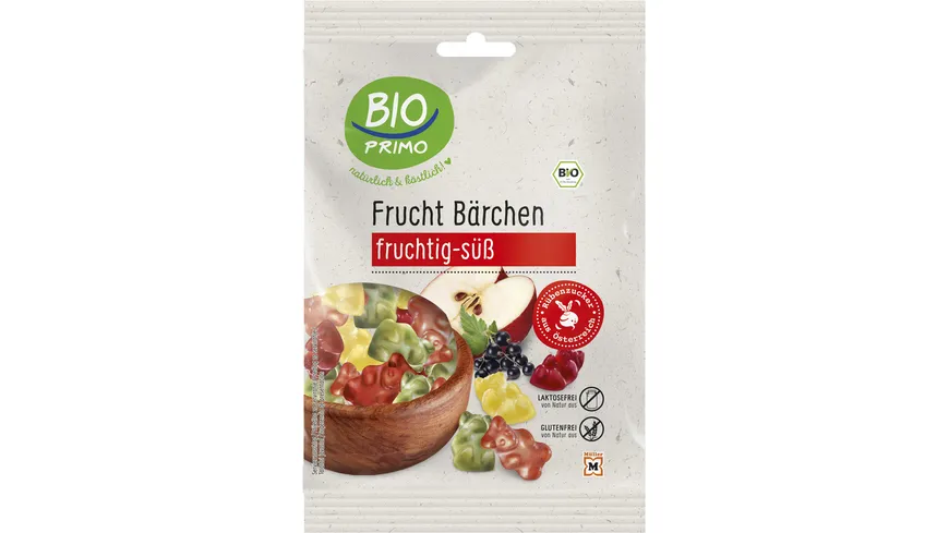 BIO PRIMO Bio Frucht-Gummi Bärchen – fruchtig-süß 100 g