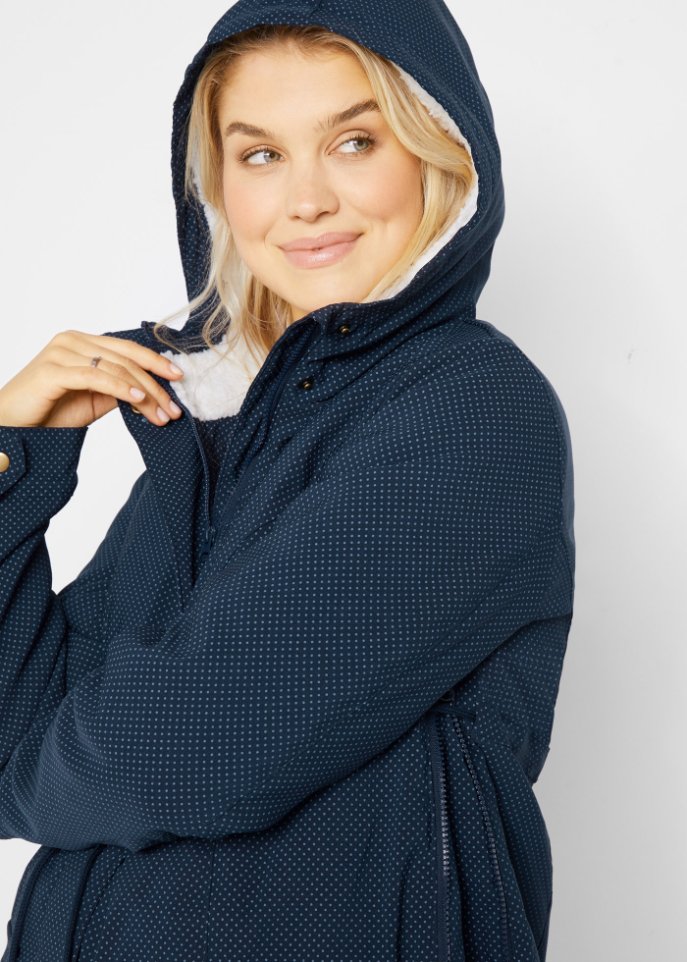 Umstandsjacke / Tragejacke mit Teddyfutter