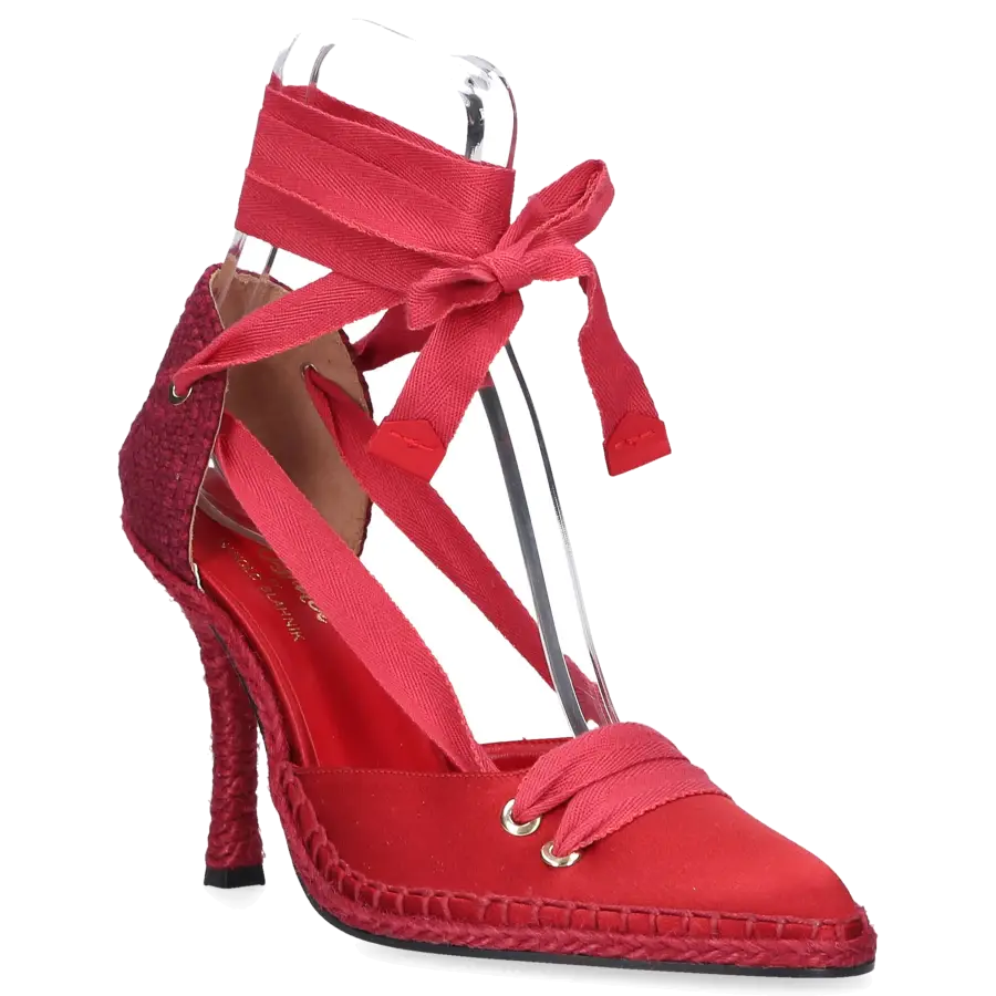 CASTAÑER BY MANOLO BLAHNIK - Pumps MANOLO HIGH Satin - rot