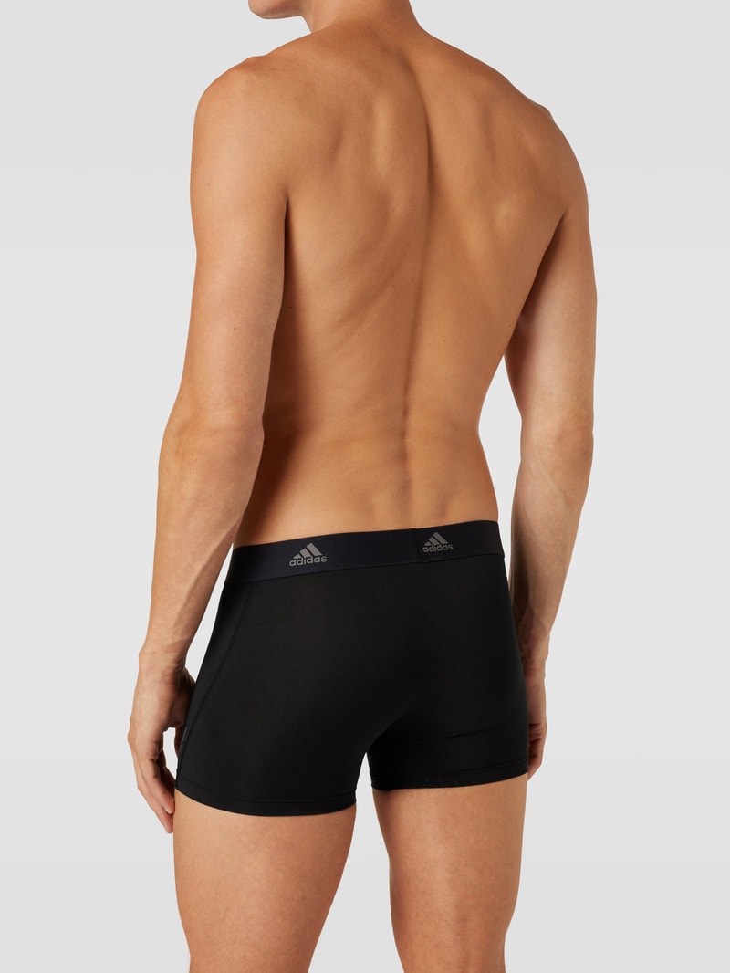 Trunks mit elastischem Bund im 3er-Pack in schwarz