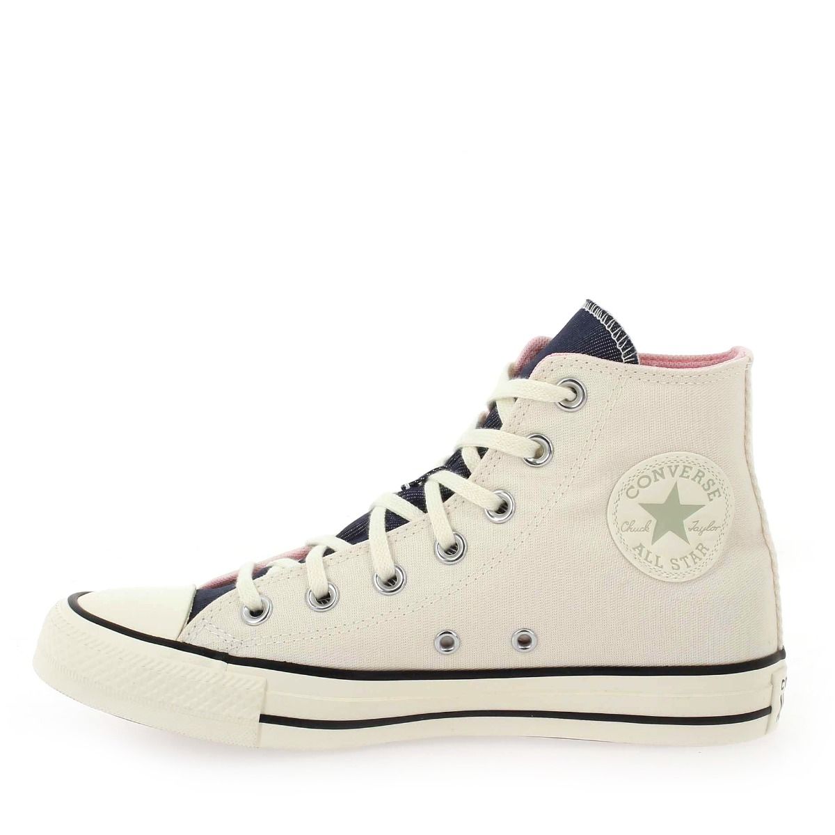 Converse  CHUCK TAYLOR ALL SATR DENIM FASHION - Blanc jean