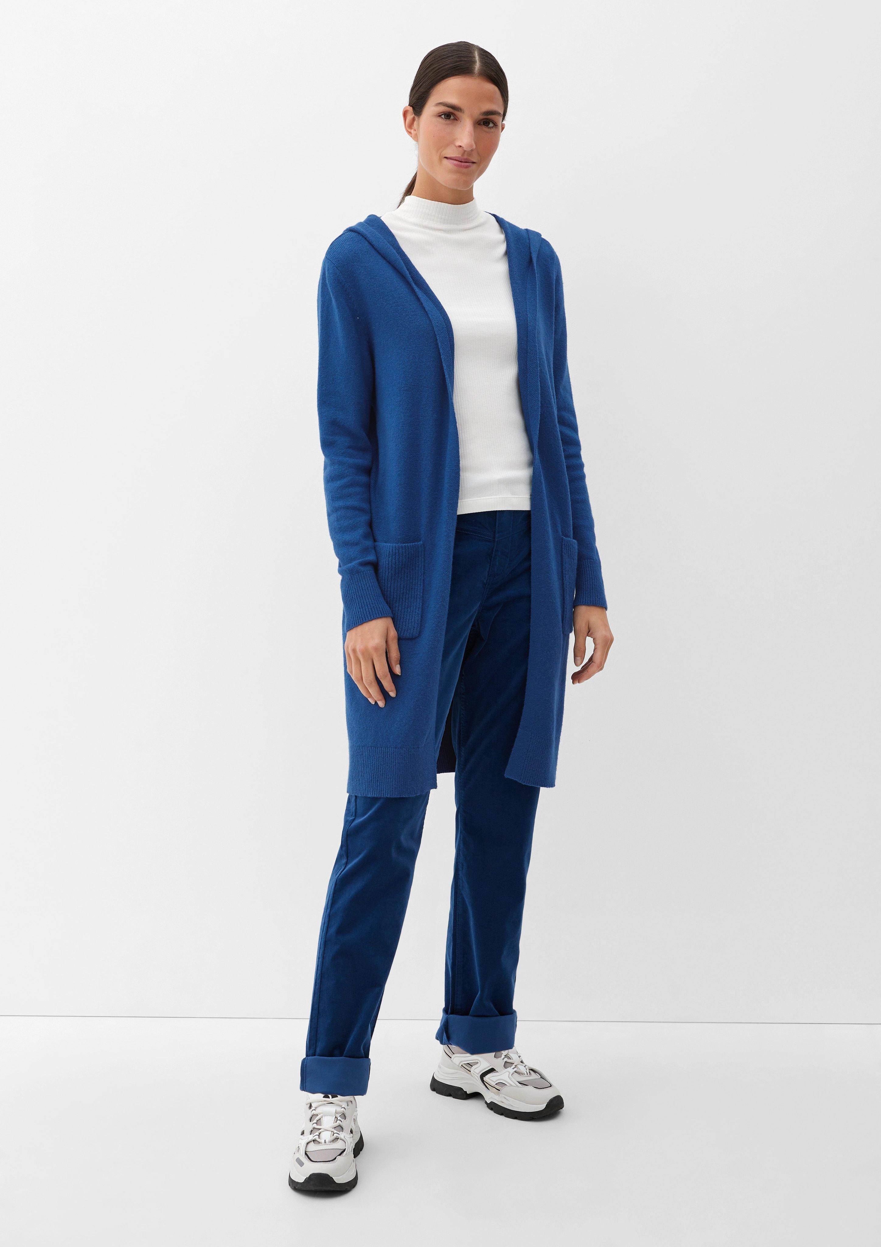 Langer Cardigan mit Kapuze  2125621-5659