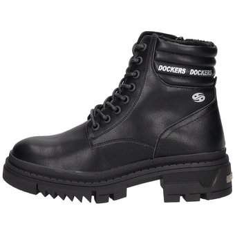 Dockers Schnür Boots in schwarz