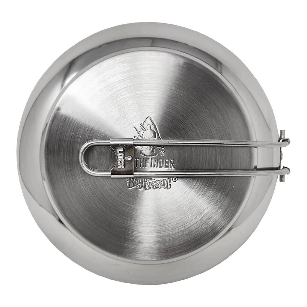 Edelstahl Pfanne mit Deckel 25 cm