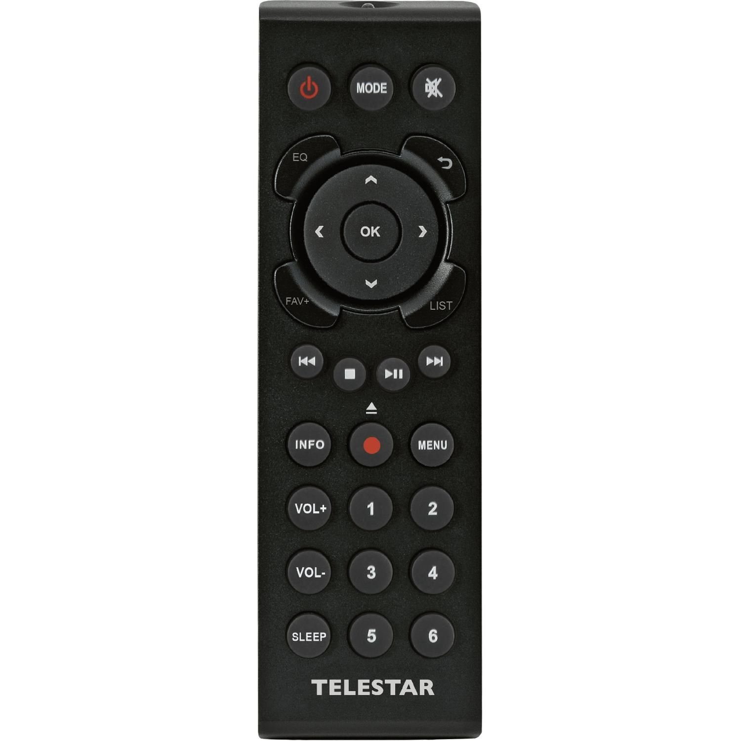 TELESTAR DIRA S 24 CD Stereoradio mit CD-Player (DAB+/FM, USB, Bluetooth) Digitalradio (DAB) (Wecker und Sleeptimer mit unterschiedlichen Modi, USB Ladefunktion für externe Geräte, Aufzeichnung (DAB+/UKW) über Record-Taste oder Timer möglich)