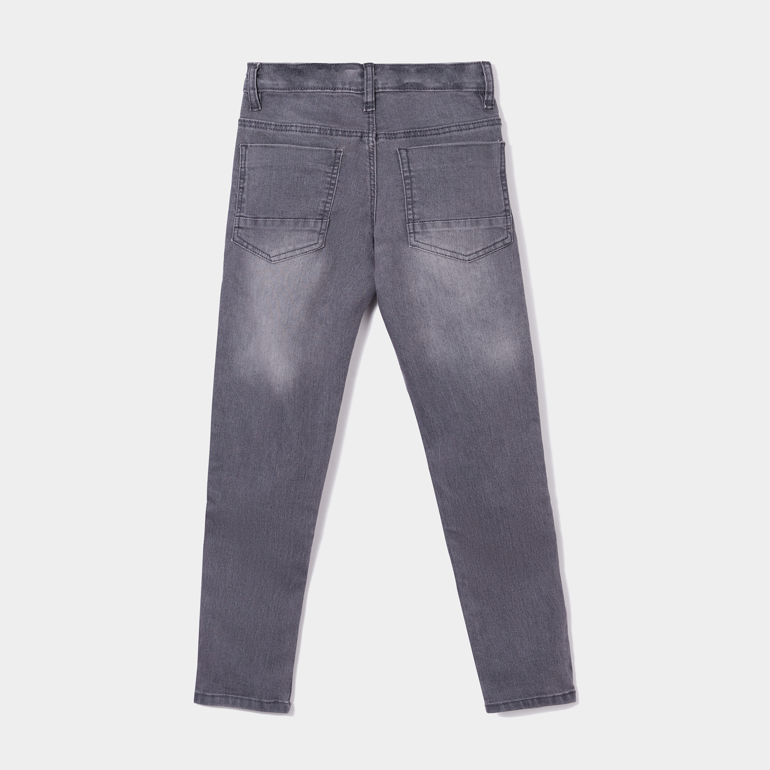 Jeans slim effet stretch gris garçon | La Halle