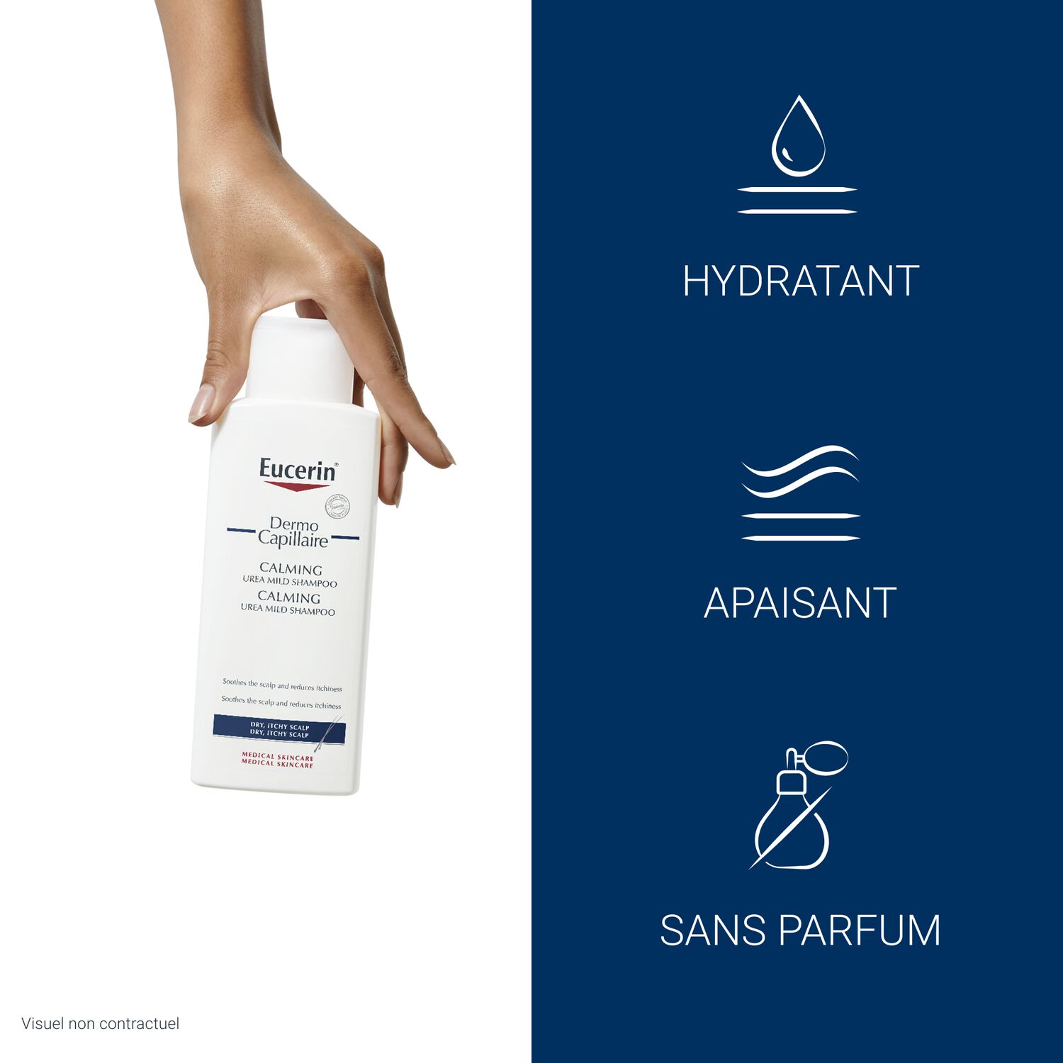 Eucerin Dermocapillaire Shampoing Calmant 5% d'Urée - Cuirs Chevelus Secs et Irrités
