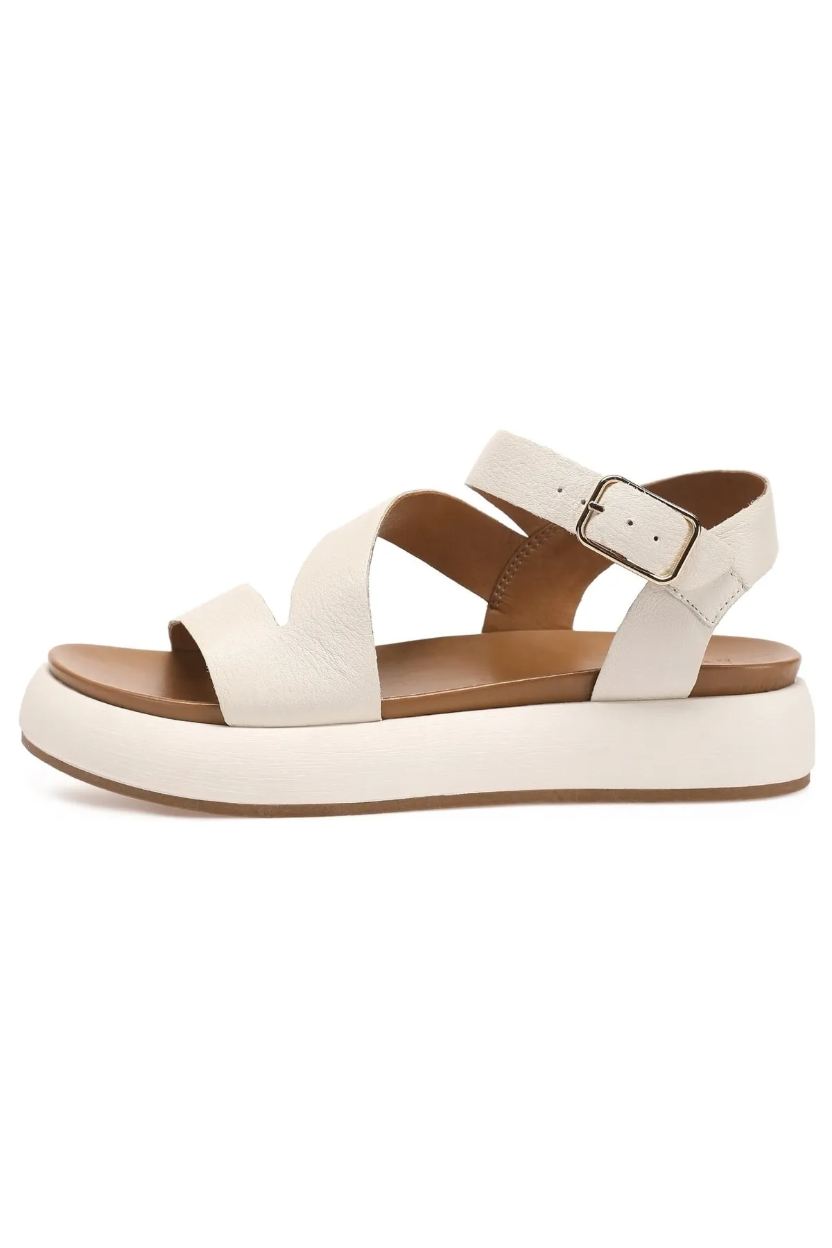 INUOVO  Sandalette - Weiß - Flacher Absatz