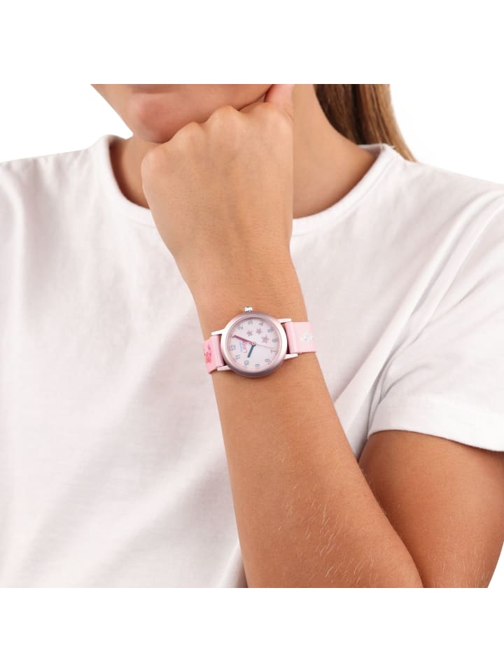 Prinzessin Lillifee Quarzuhr Textil, Aluminium in Rosa günstig kaufen 18 cm