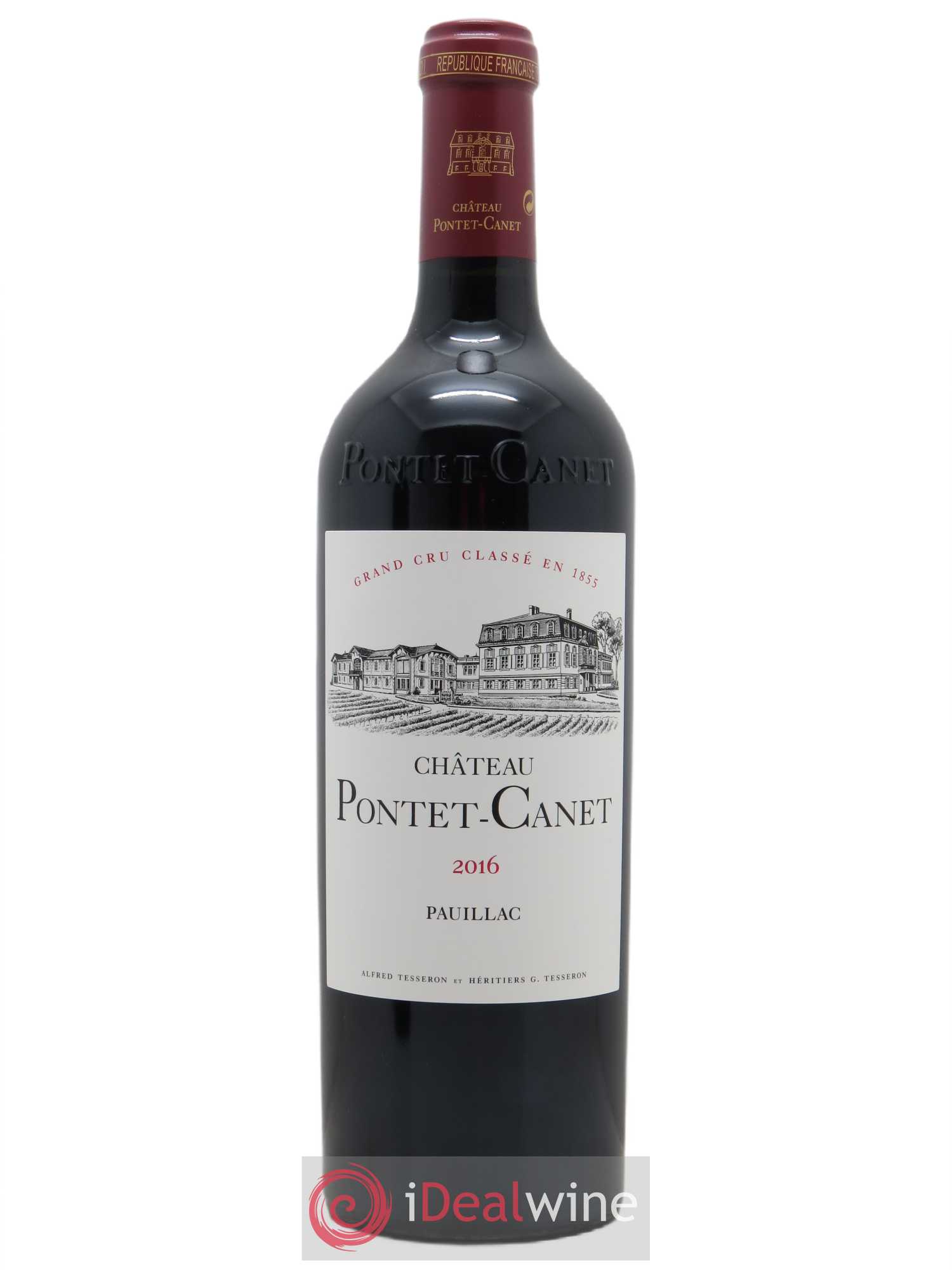 Château Pontet Canet 5ème Grand Cru Classé (CBO à partir 12 bts) 2016 - Lot de 1 Bouteille