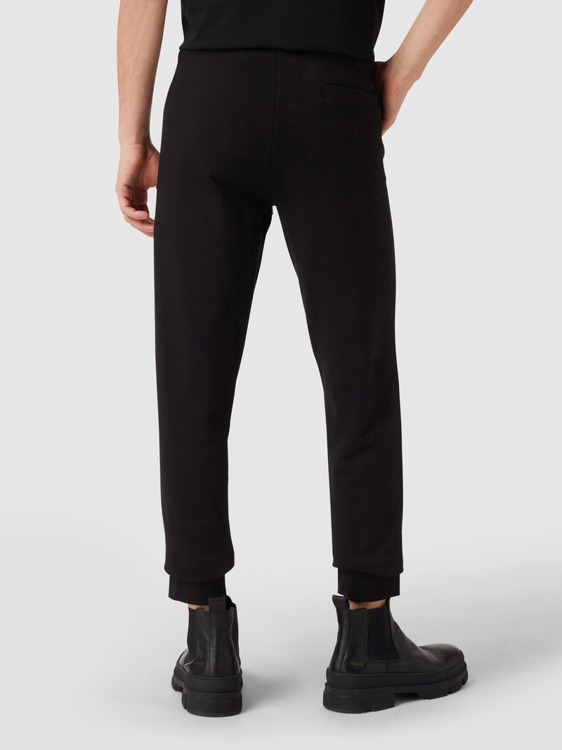 Sweathose mit Label-Details Modell 'Lamont' in schwarz