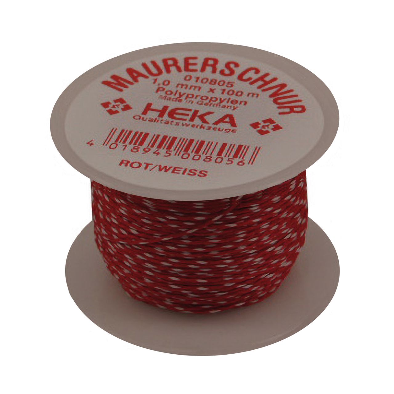 Heka Werkzeuge GmbH Maurerschnur (N) 1.7 mm x 50 m weiß/rot