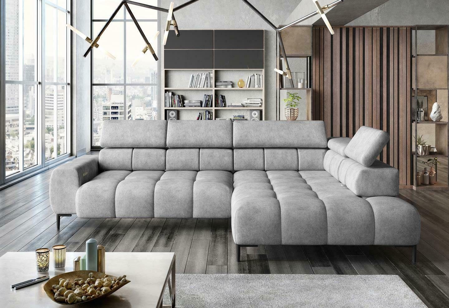 JVmoebel Ecksofa, Ecksofa L-Form Sofa Wohnlandschaft Polster Multifunktion Design