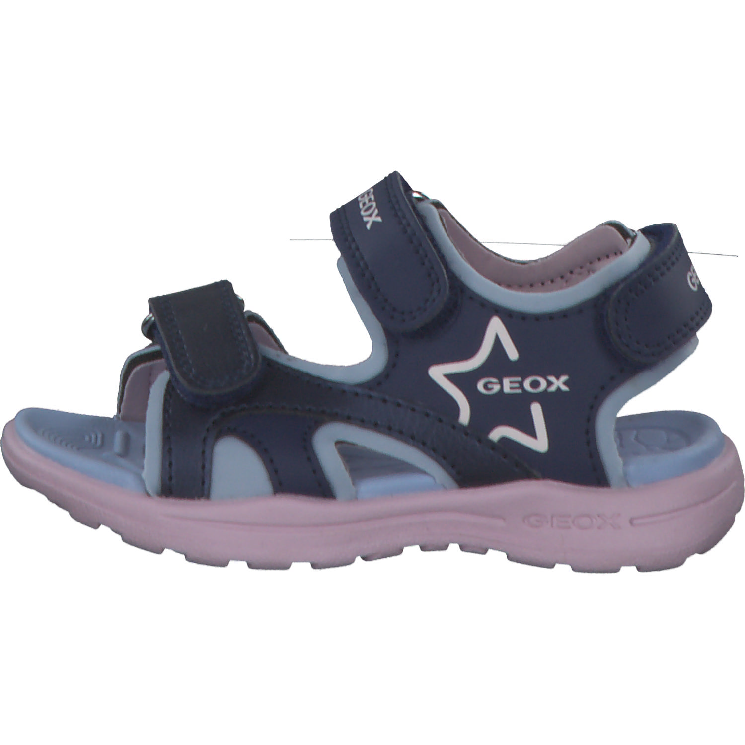 Geox J256AA, Sandalen (Kinder), Kinder, NAVY/PINK