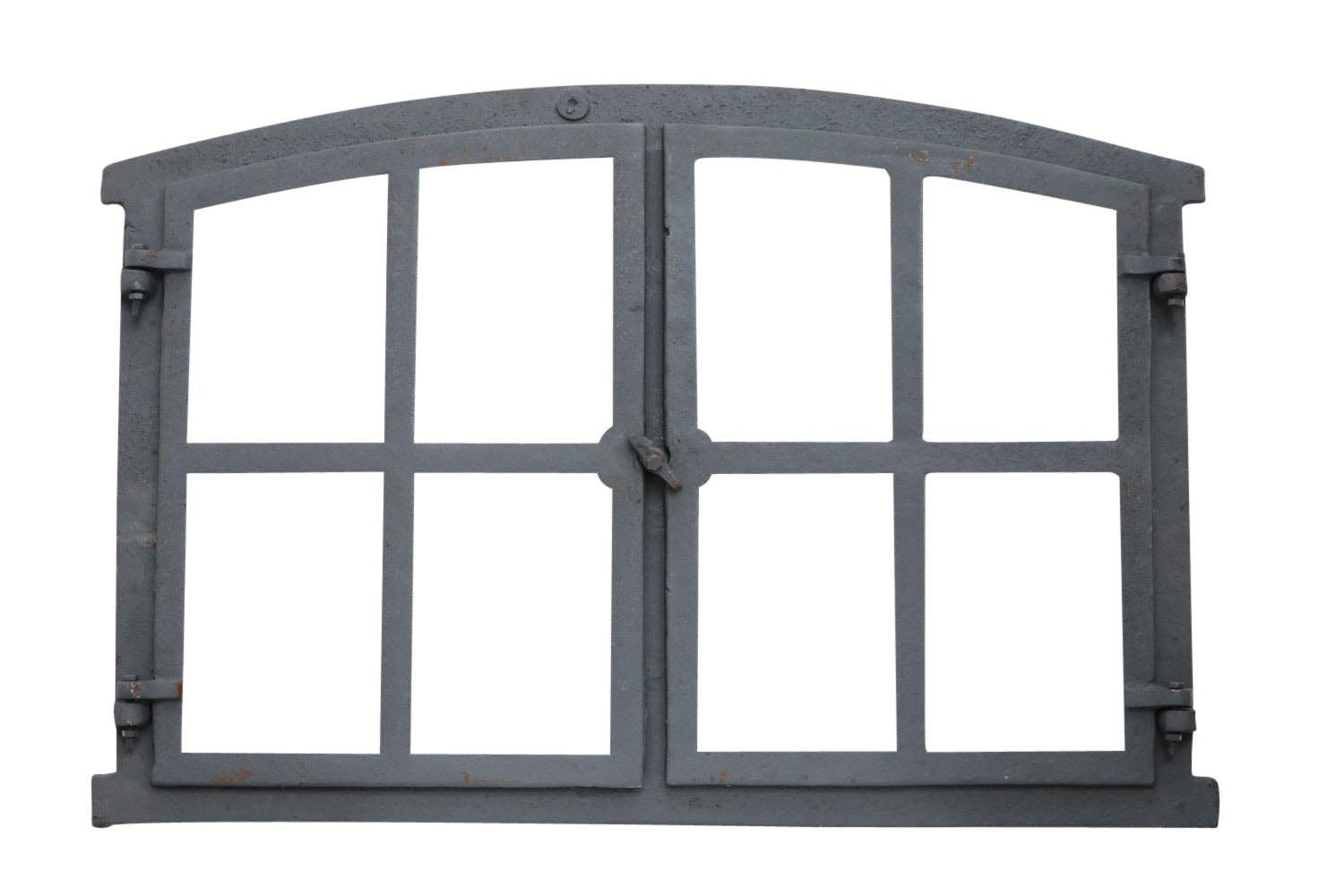 Aubaho Fenster Stallfenster Fenster zum Öffnen Scheunenfenster grau 74cm wie Antik Ei