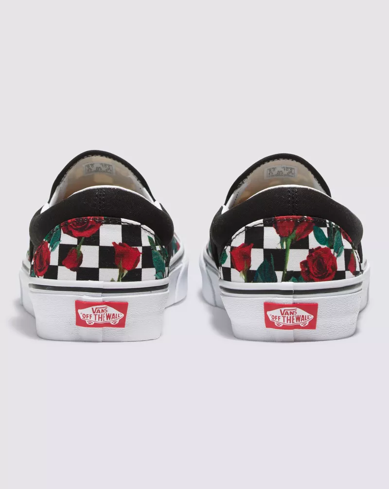 Customs Checkerboard Roses Slip-On