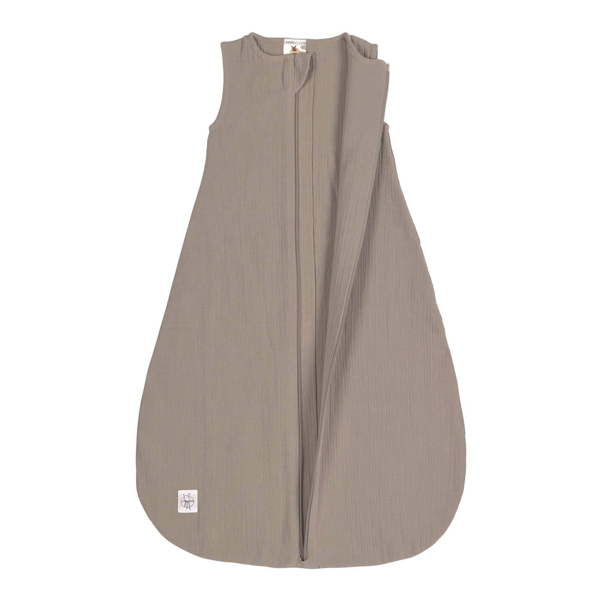 Baby Sommerschlafsack Tog 1 - Bio Baumwolle, Taupe, Grau